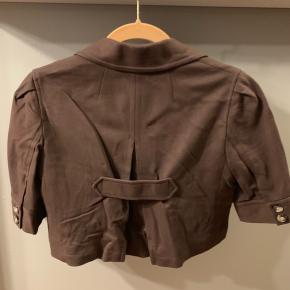 NWOT Theory brown cropped jacket - Picture 3 of 3